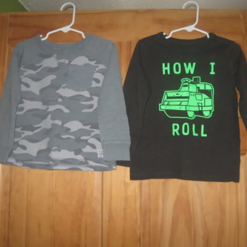 5/$30 Boys OshKosh B'gosh Long Sleeve Shirt Bundle